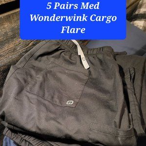Med Wonderwink Cargo Flare Bottoms